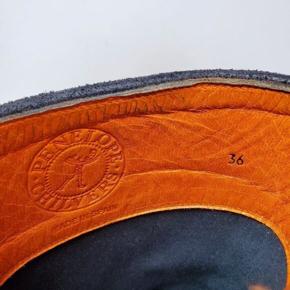 Penelope Chilvers Tall Mid Calf Tassel Boot Womens 36 Black Leather Zip - Picture 11 of 13